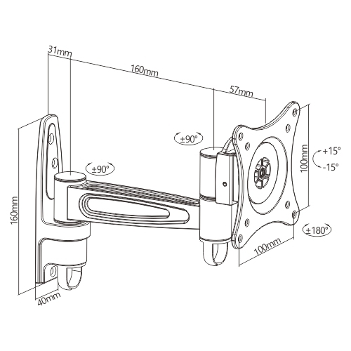 Tensor LCD142 Brackets, Housing, Mounts | Tensor Security